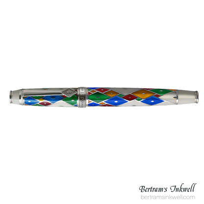 David Oscarson Harlequin Opalescent White/Pearl Fountain Pen