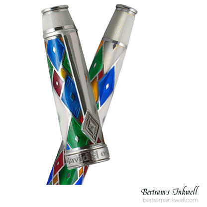 David Oscarson Harlequin Opalescent White/Pearl Fountain Pen