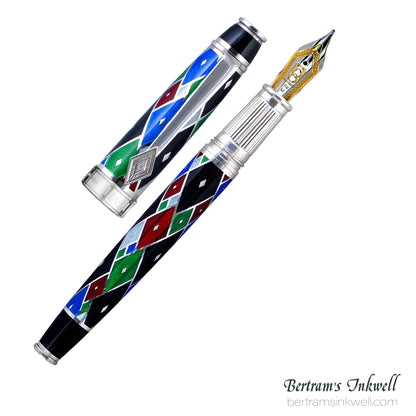 David Oscarson Harlequin Black/Onyx Fountain Pen