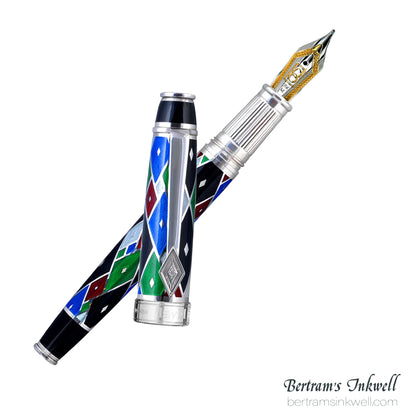 David Oscarson Harlequin Black/Onyx Fountain Pen