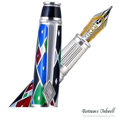 David Oscarson Harlequin Black/Onyx Fountain Pen