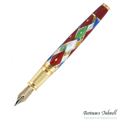David Oscarson Harlequin Ruby Red Fountain Pen