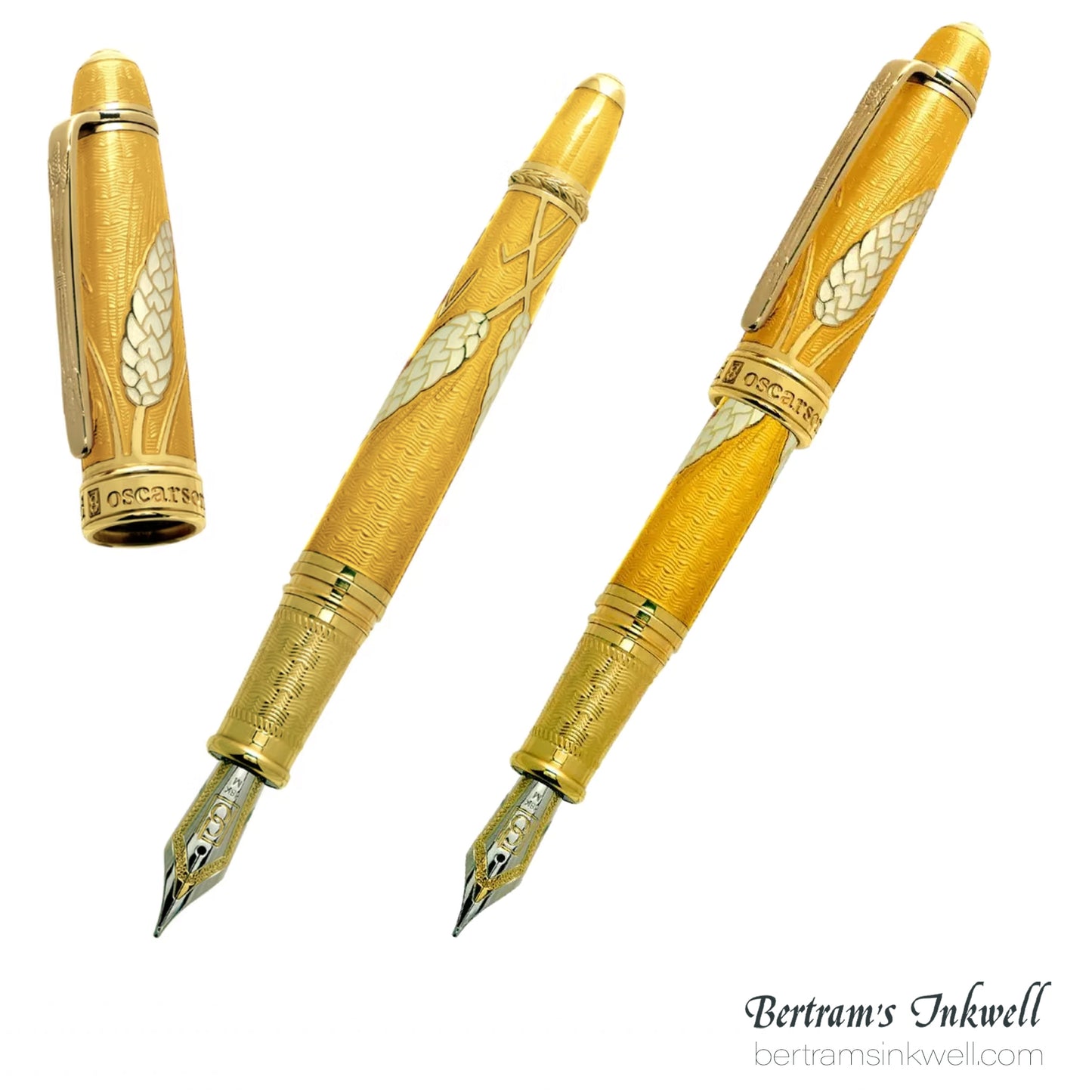 David Oscarson Harvest Warm Amber Fountain Pen