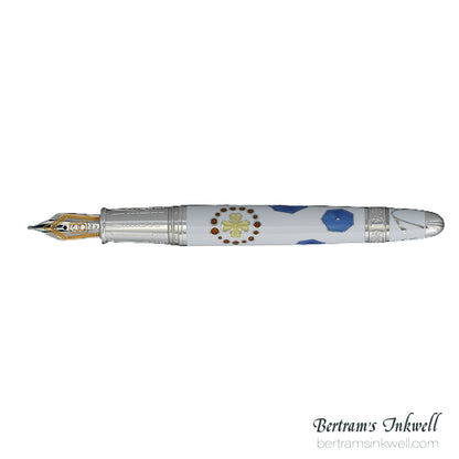 David Oscarson La Sagrada Familia White Fountain Pen