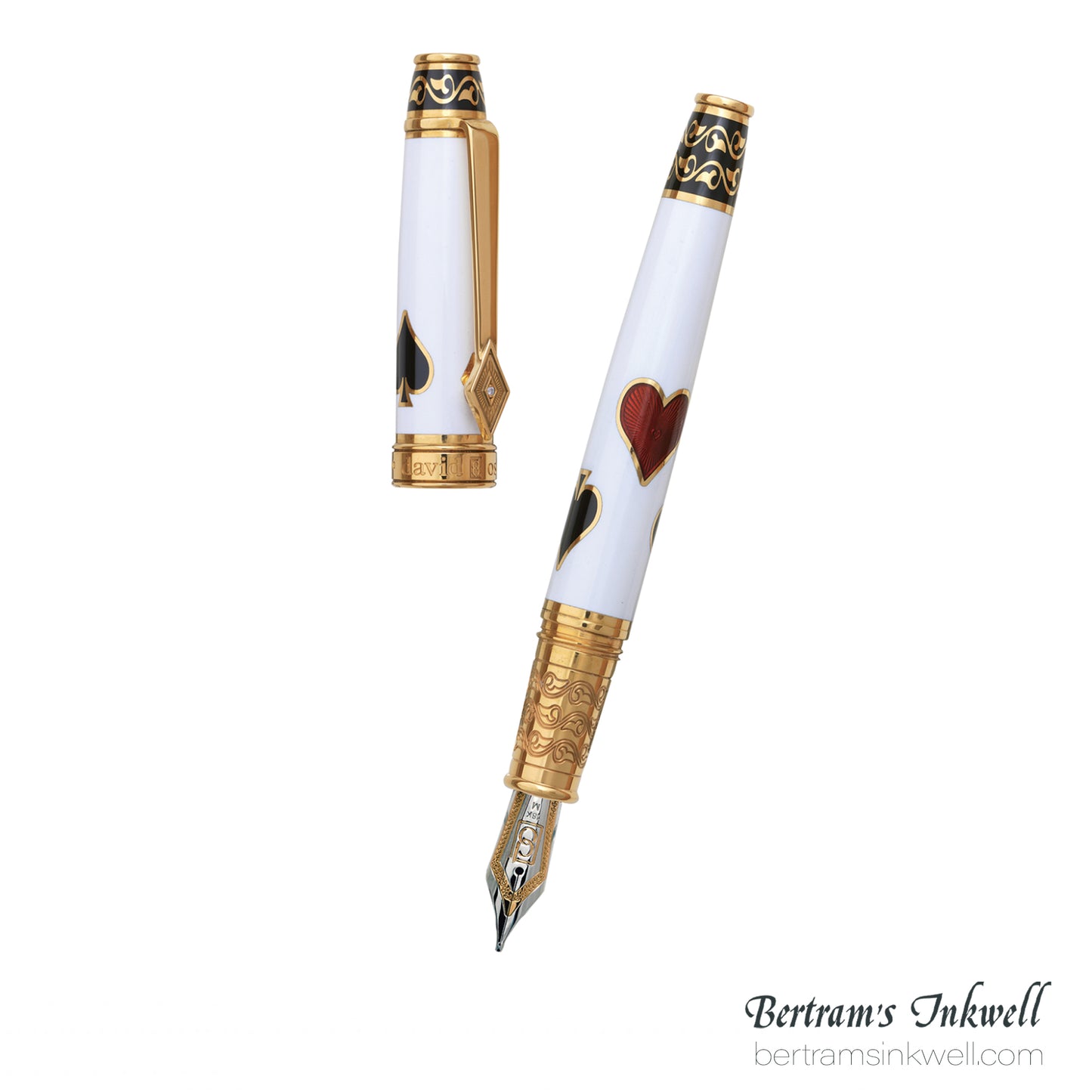 David Oscarson Les Quatre Couleurs Opaque White Vermeil Fountain Pen
