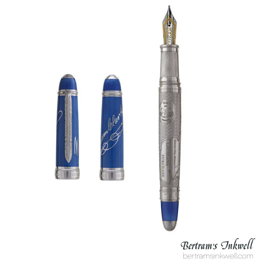 David Oscarson Lewis and Clark Sapphire Blue Fountain Pen