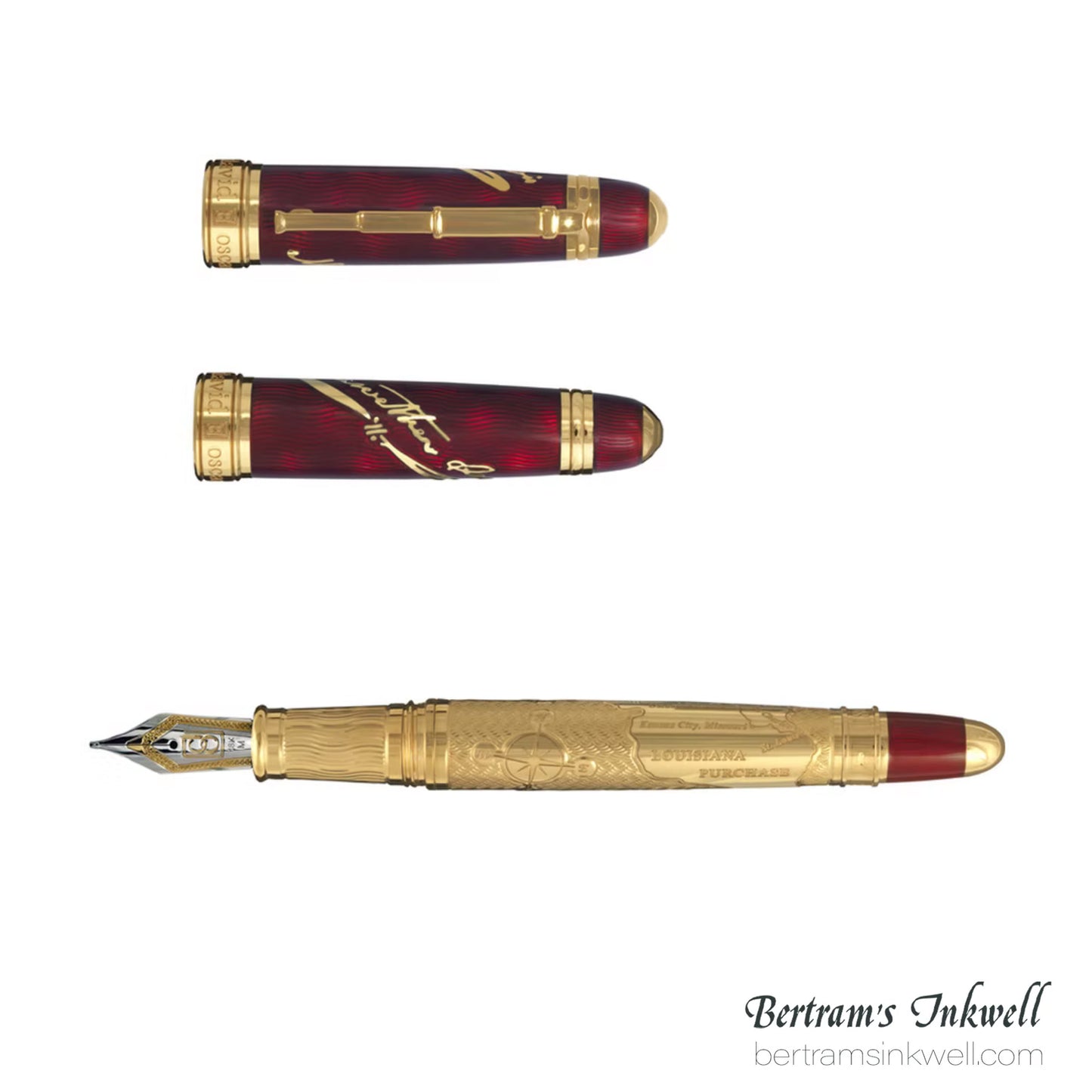 David Oscarson Lewis and Clark Ruby Red Fountain Pen