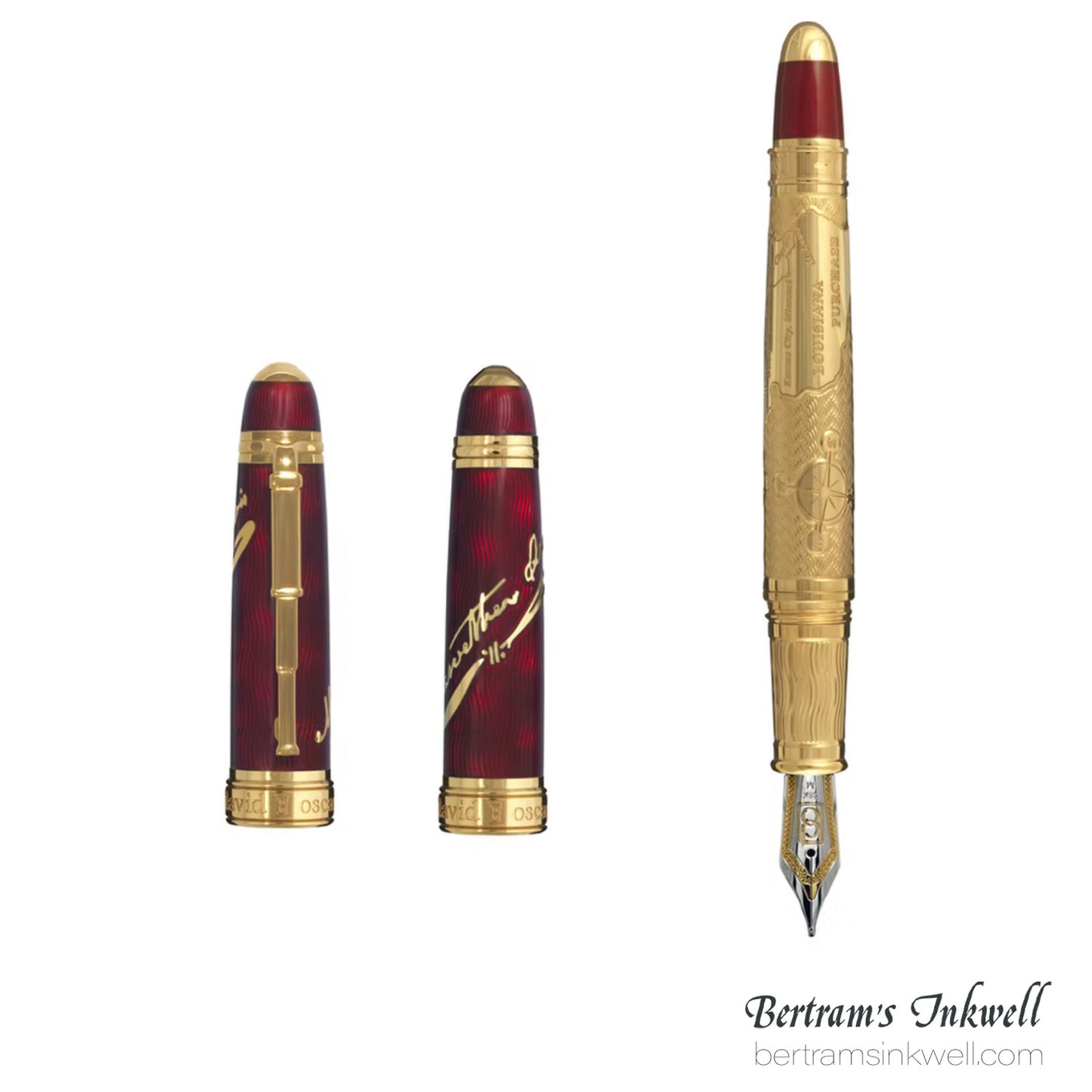 David Oscarson Lewis and Clark Ruby Red Fountain Pen