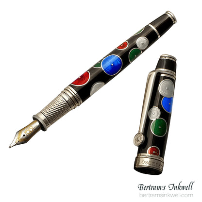 David Oscarson Pierrot and Pierrette Black Fountain Pen