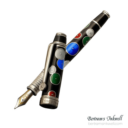 David Oscarson Pierrot and Pierrette Black Fountain Pen