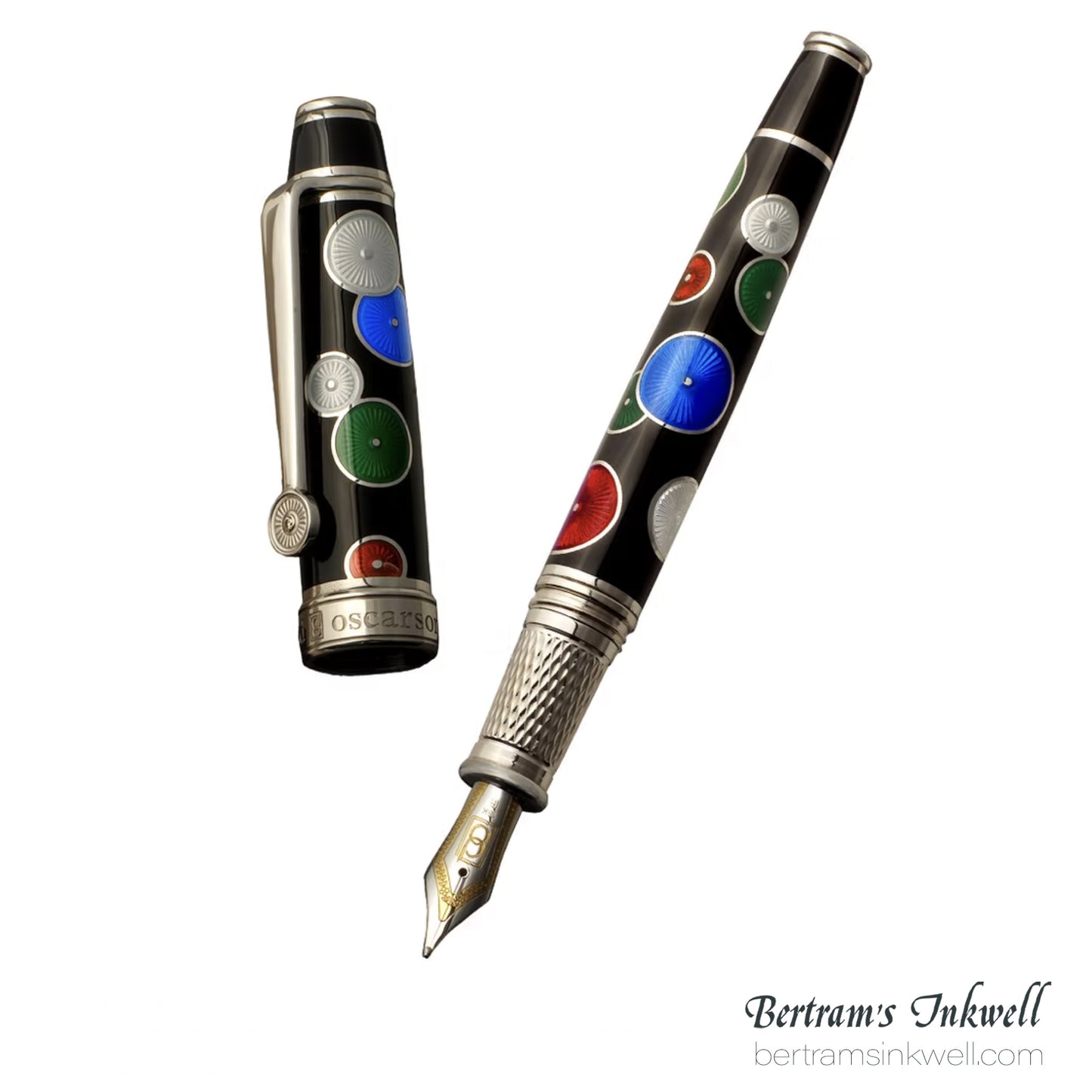 David Oscarson Pierrot and Pierrette Black Fountain Pen
