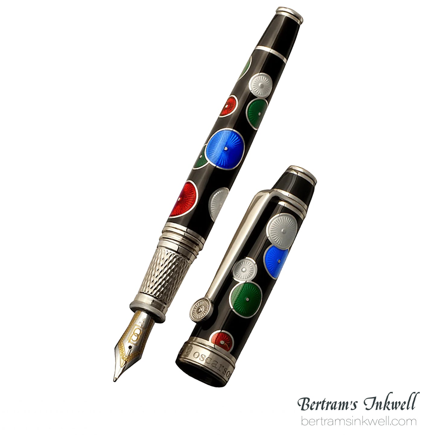 David Oscarson Pierrot and Pierrette Black Fountain Pen