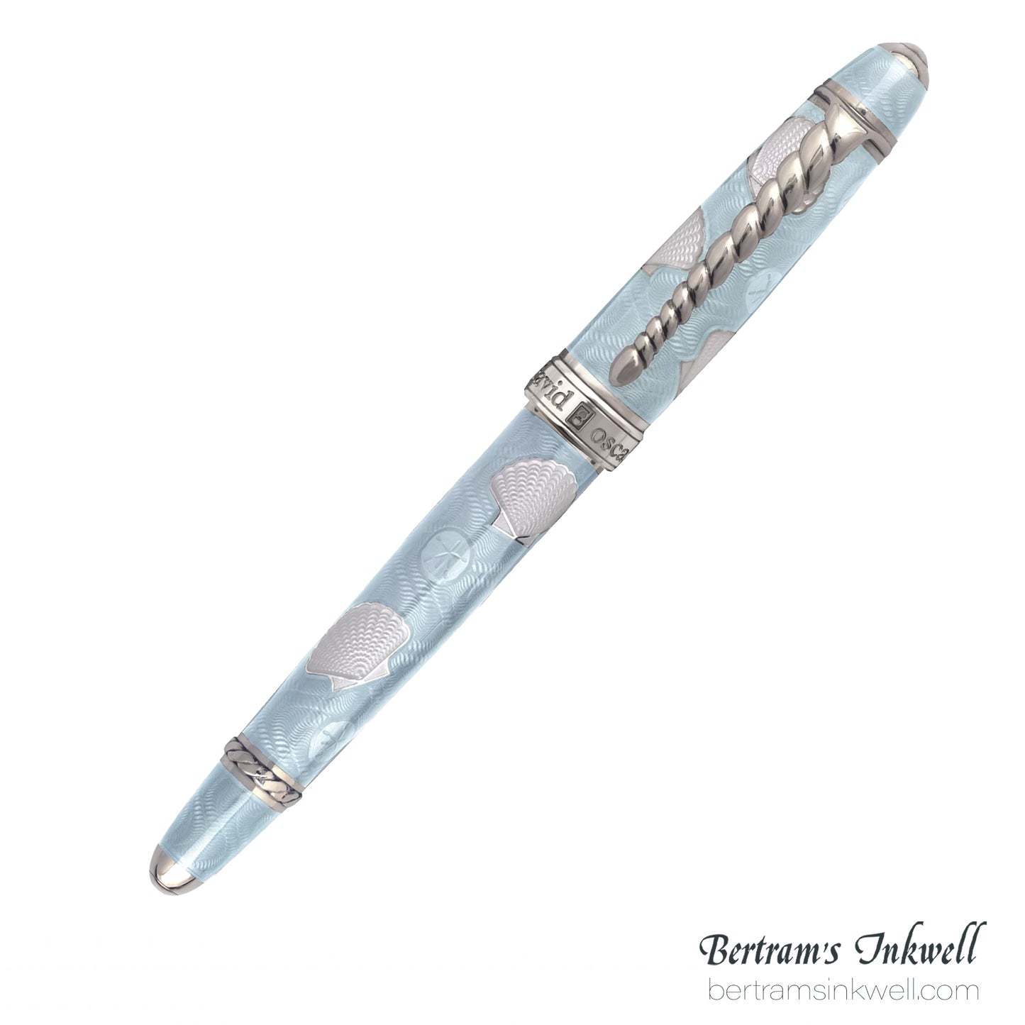 David Oscarson Seaside Ocean Aquamarine/White Fountain Pen