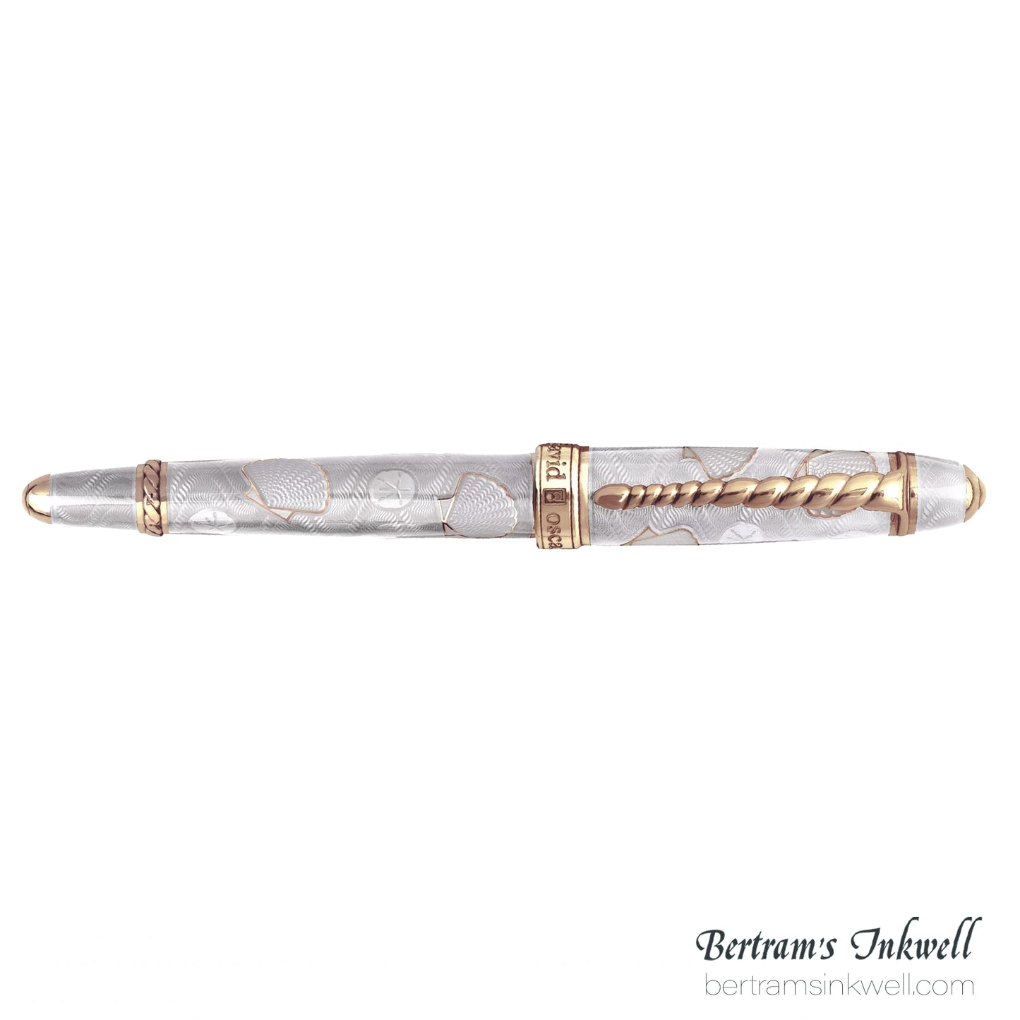 David Oscarson Seaside Ocean White Sand/Rose Gold Vermeil Fountain Pen
