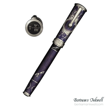 David Oscarson Nikola Tesla Opaque Purple Fountain Pen