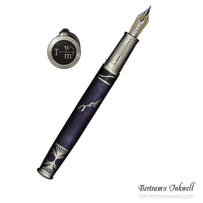 David Oscarson Nikola Tesla Opaque Purple Fountain Pen