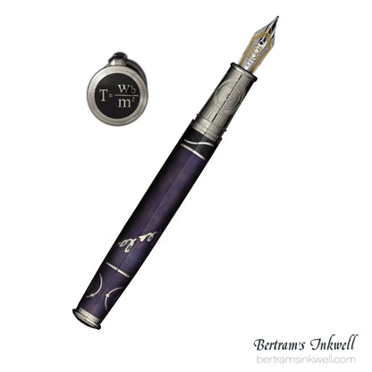 David Oscarson Nikola Tesla Opaque Purple Fountain Pen