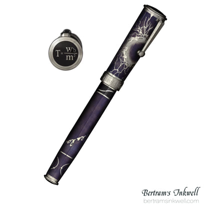 David Oscarson Nikola Tesla Opaque Purple Fountain Pen