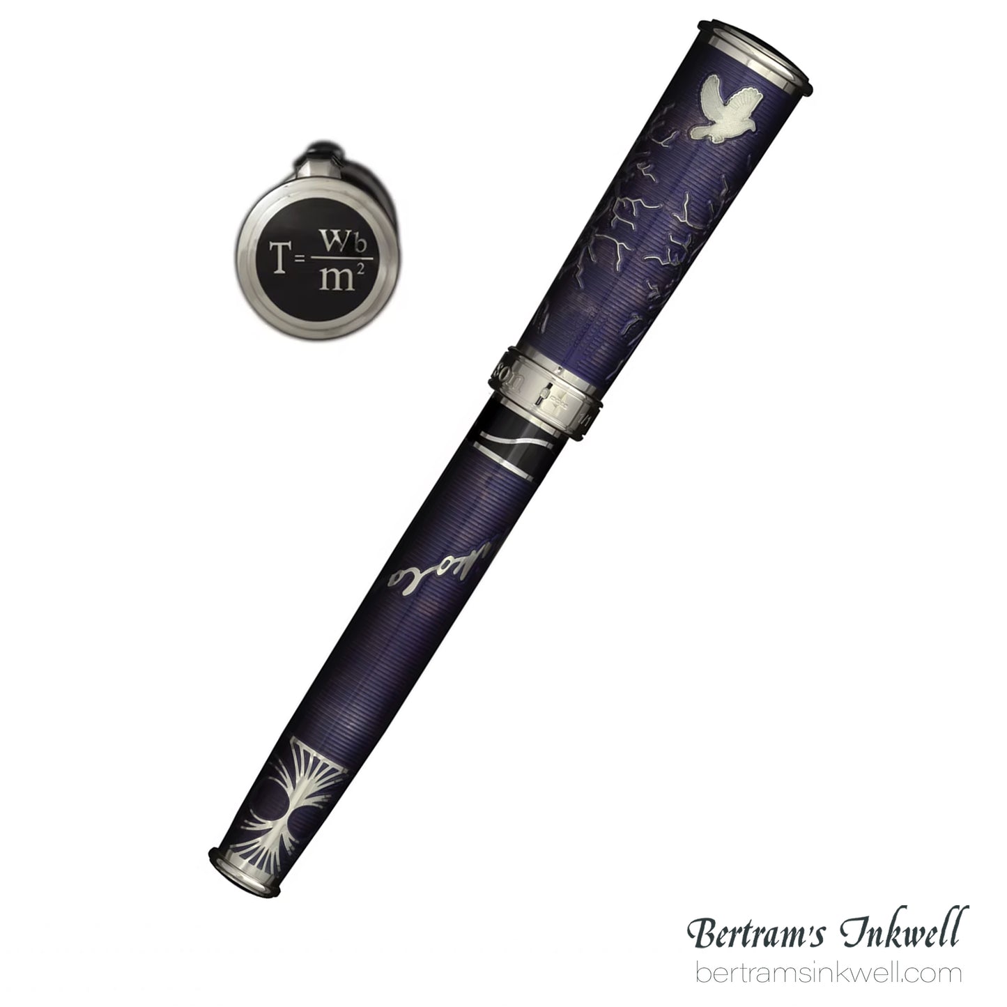 David Oscarson Nikola Tesla Opaque Purple Fountain Pen