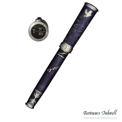 David Oscarson Nikola Tesla Opaque Purple Fountain Pen