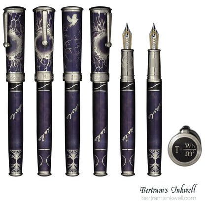 David Oscarson Nikola Tesla Opaque Purple Fountain Pen