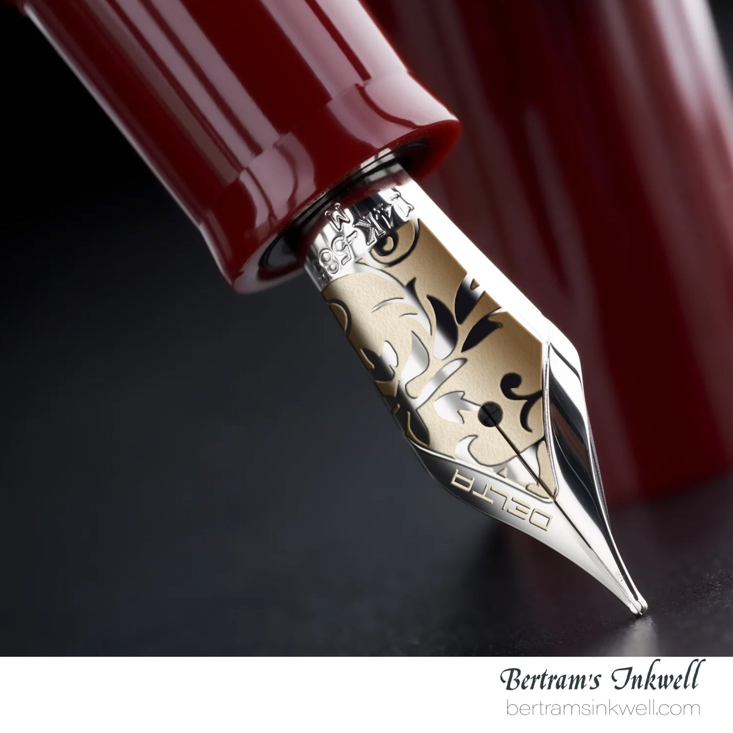 Delta Bio+16 Fountain Pen Corallo "KP" #8 14Kt Gold Nib