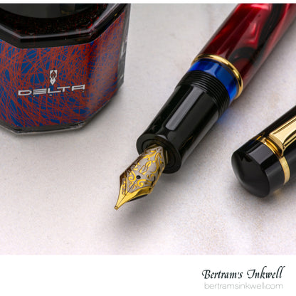 Delta Four Rings Collection - Crimson Night Fountain Pen Limited Edition