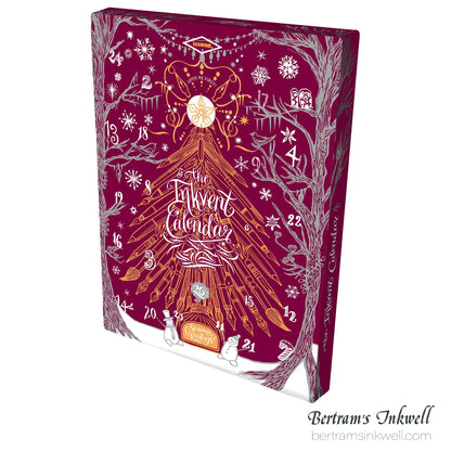 Diamine 2026 InkVent Advent Calendar Burgundy, 25 ink bottles