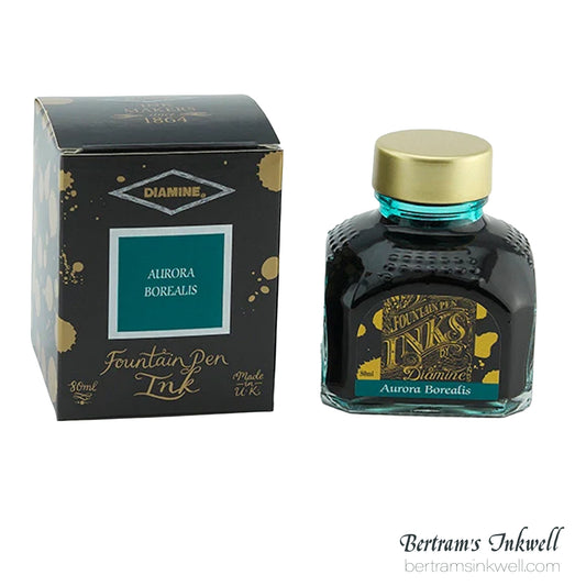 Diamine Aurora Borealis Fountain Pen Ink Bottle 80ml