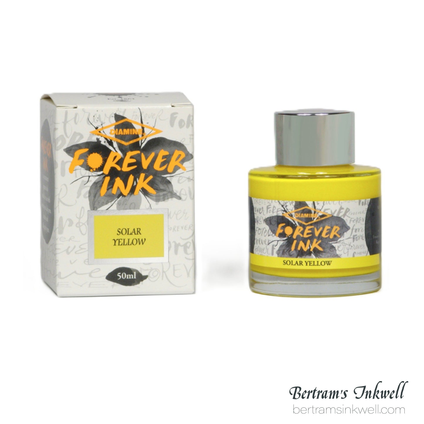 Diamine Forever Permanent Pigment Bottled Ink Solar Yellow 50ml