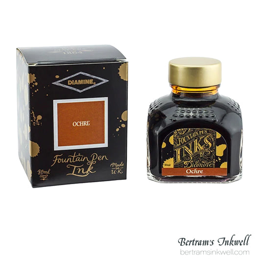 Diamine Ochre Fountain Pen Ink Bottle 80ml
