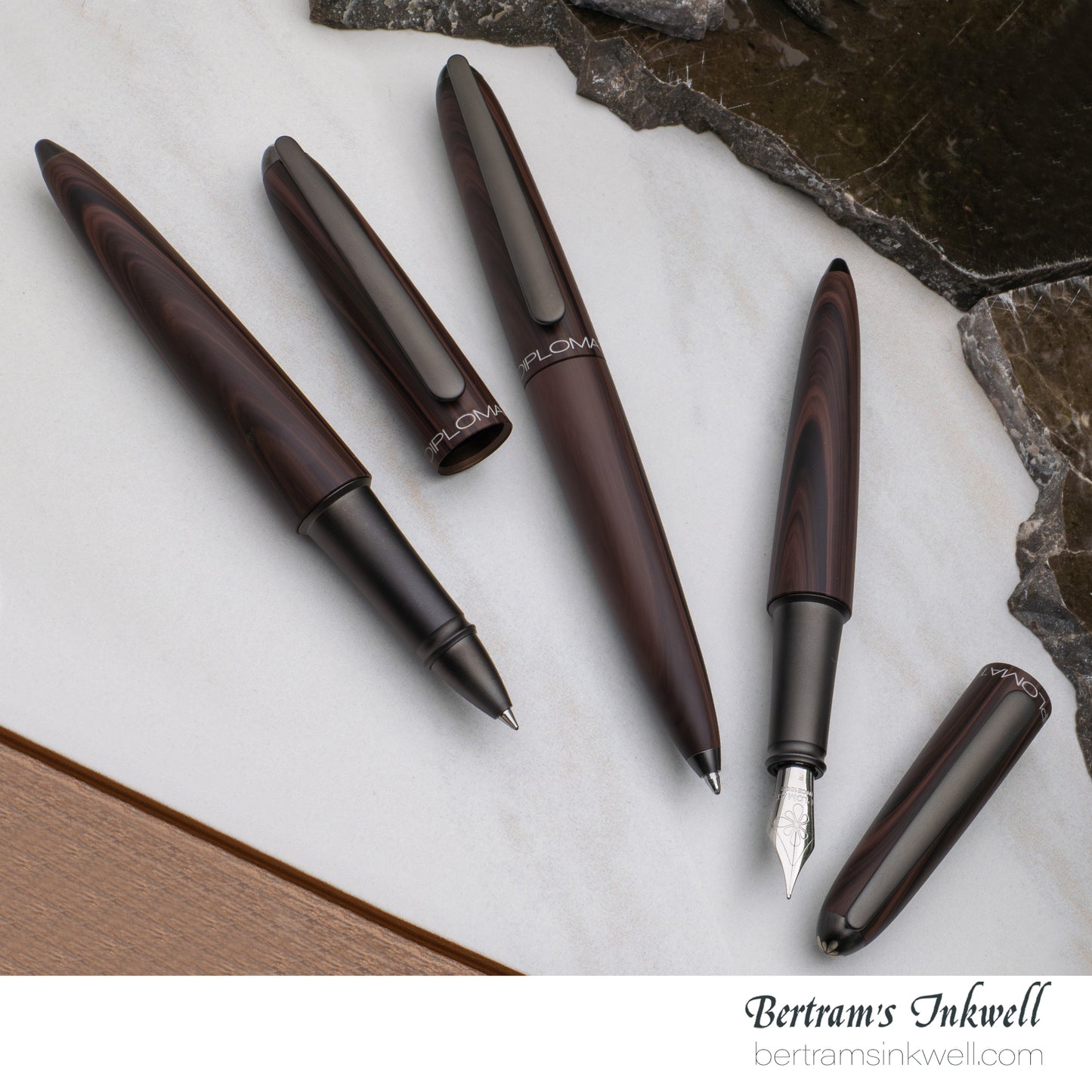 Diplomat Aero Black Forest Rollerball Pen