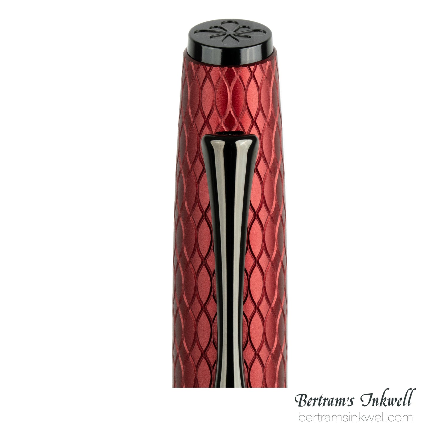 Diplomat Cobra Burgundy Red Guilloche Rollerball