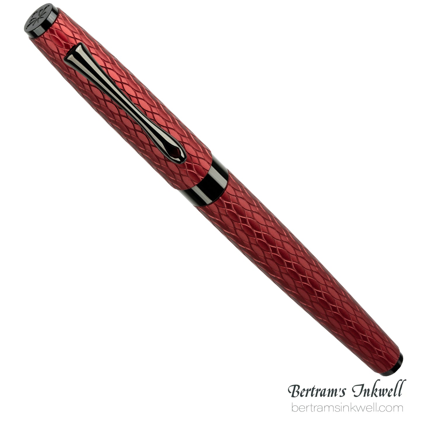 Diplomat Cobra Burgundy Red Guilloche Rollerball