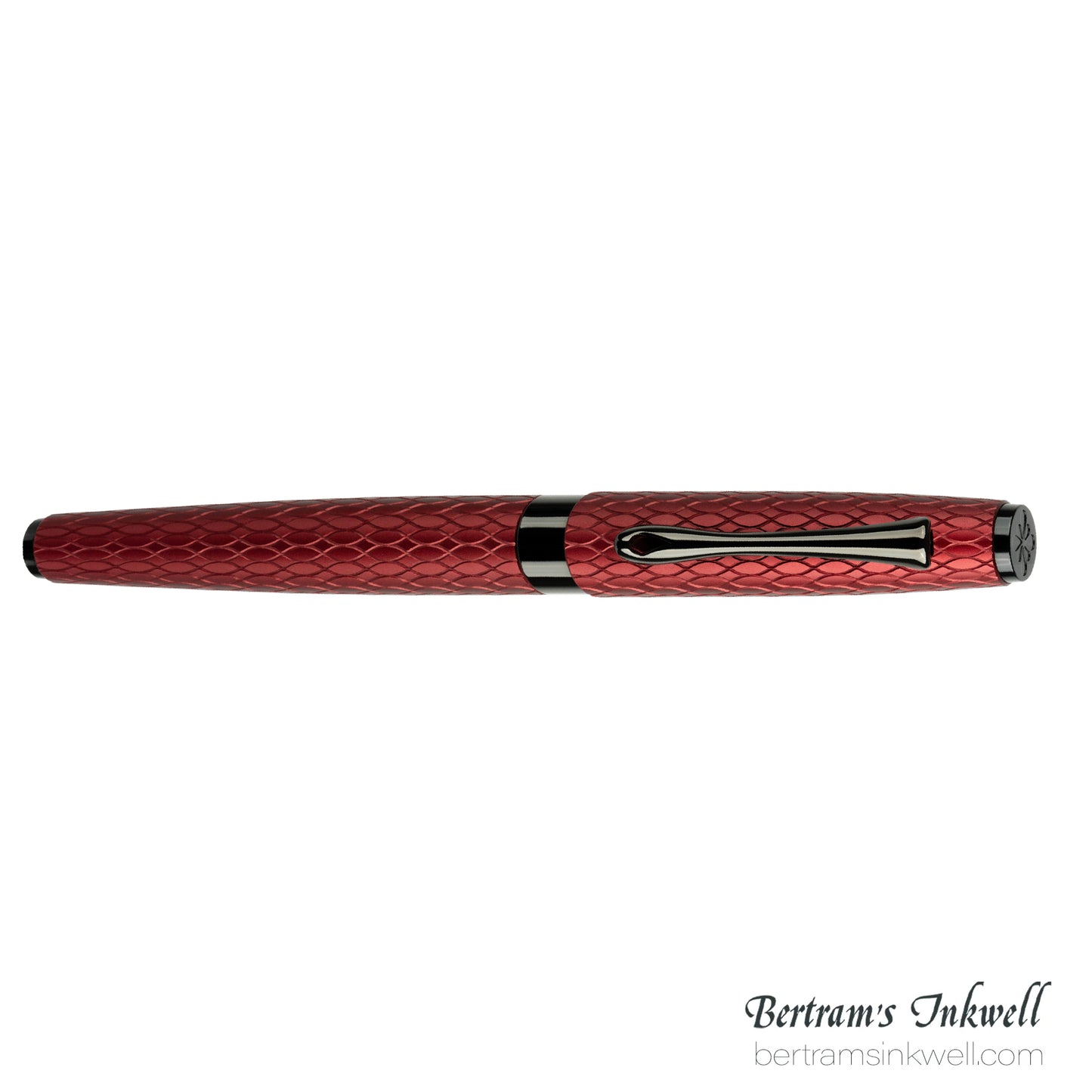 Diplomat Cobra Burgundy Red Guilloche Rollerball