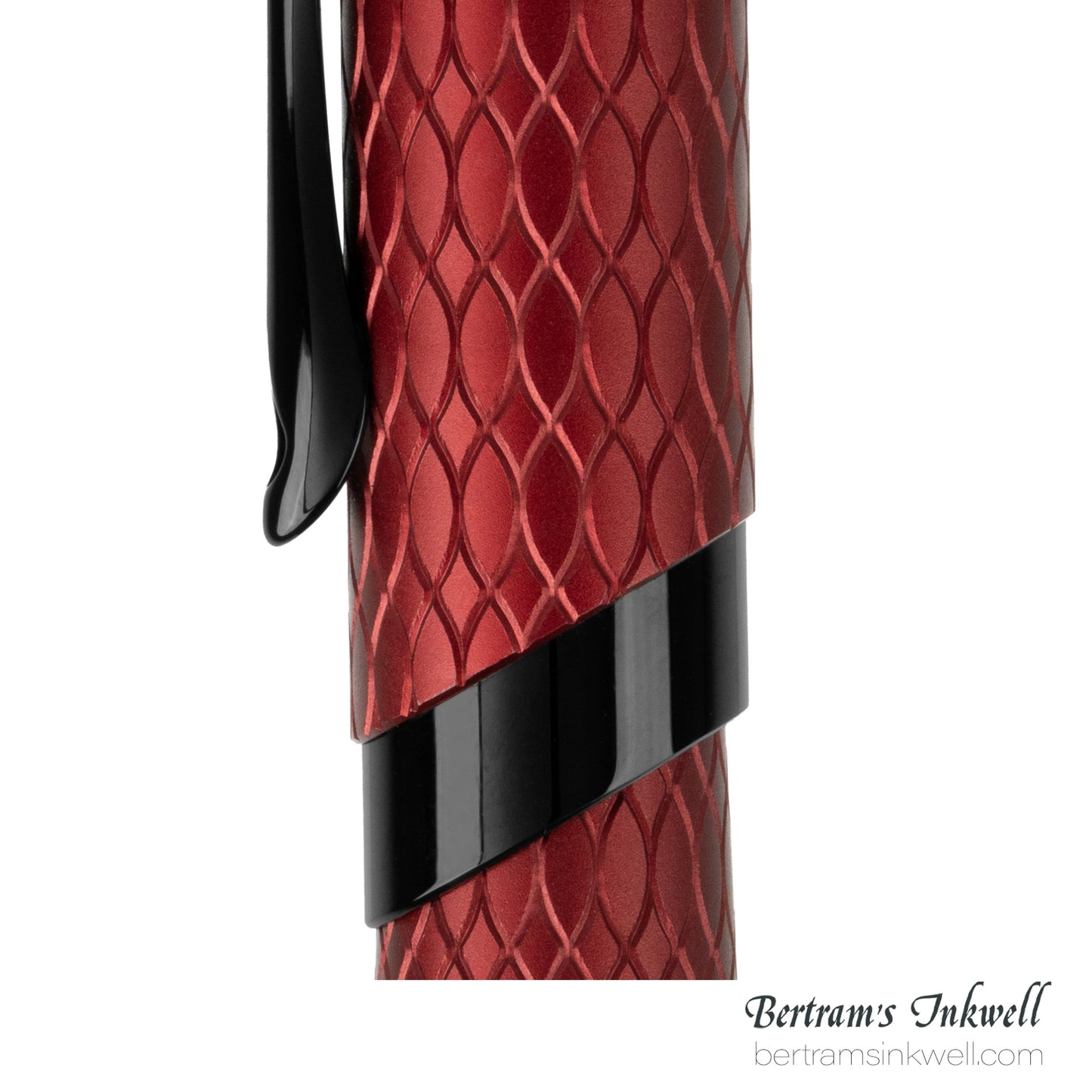 Diplomat Cobra Burgundy Red Guilloche Rollerball