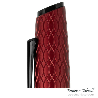 Diplomat Cobra Burgundy Red Guilloche Rollerball