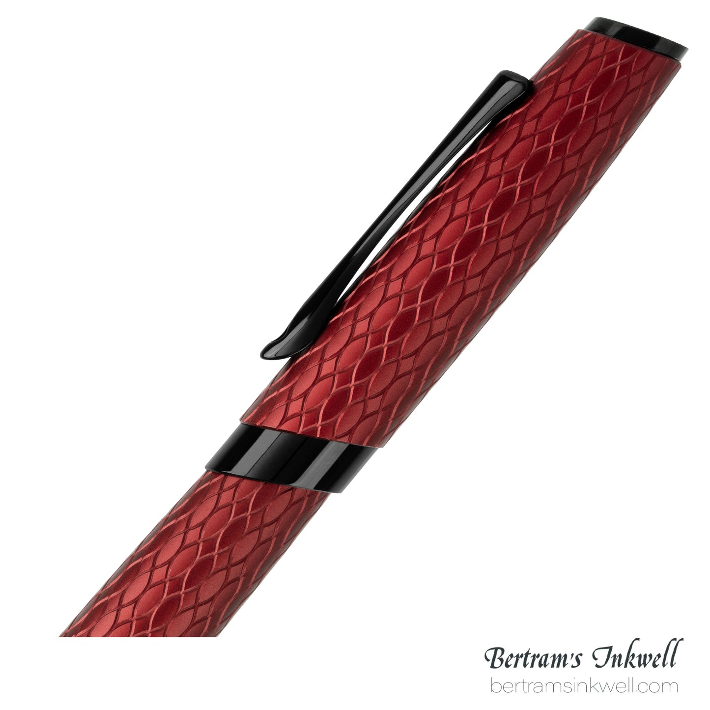 Diplomat Cobra Burgundy Red Guilloche Rollerball