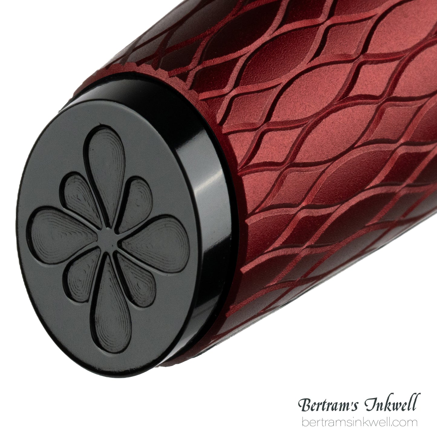 Diplomat Cobra Burgundy Red Guilloche Rollerball