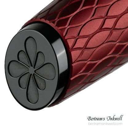 Diplomat Cobra Burgundy Red Guilloche Rollerball