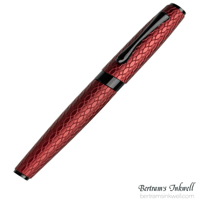 Diplomat Cobra Burgundy Red Guilloche Rollerball