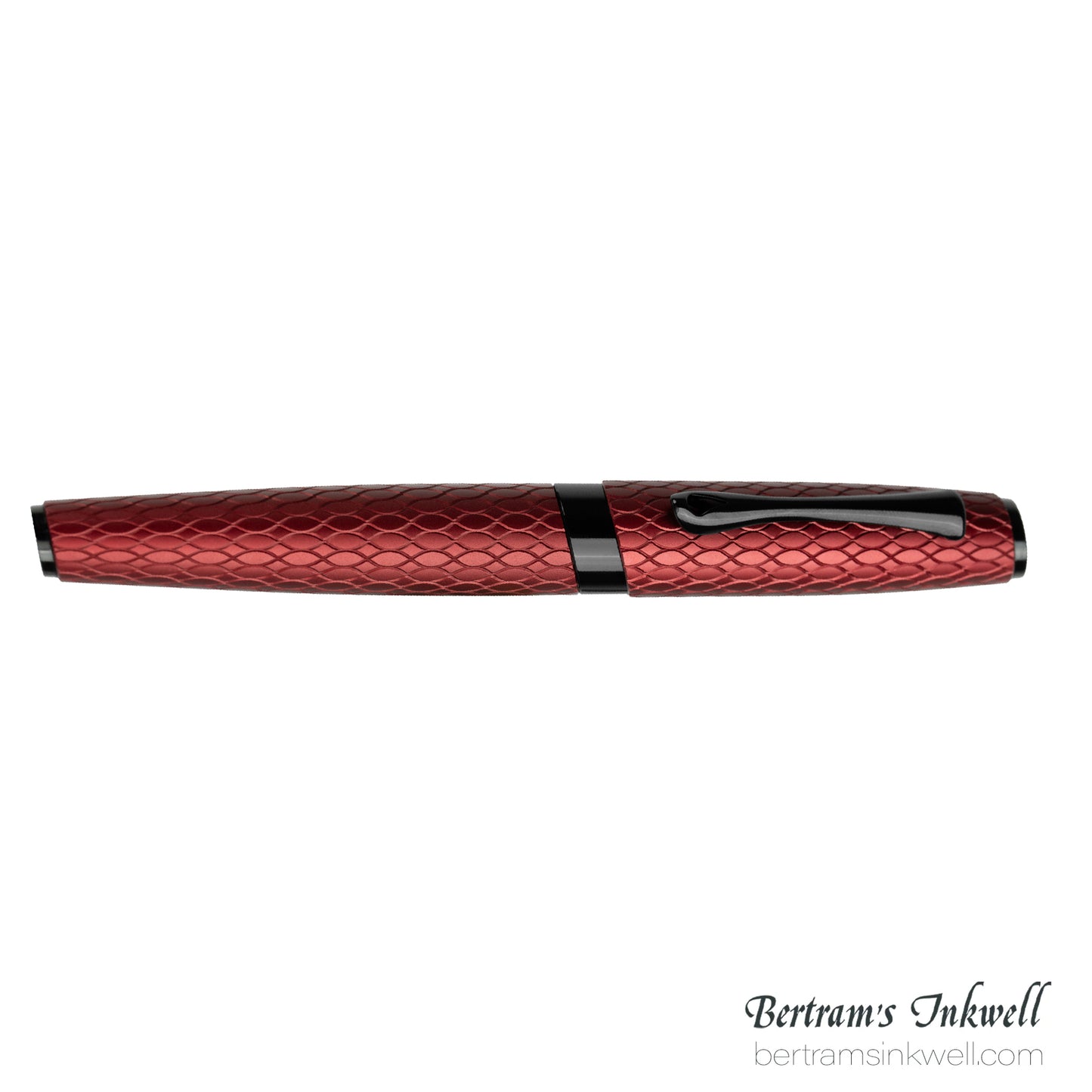 Diplomat Cobra Burgundy Red Guilloche Rollerball