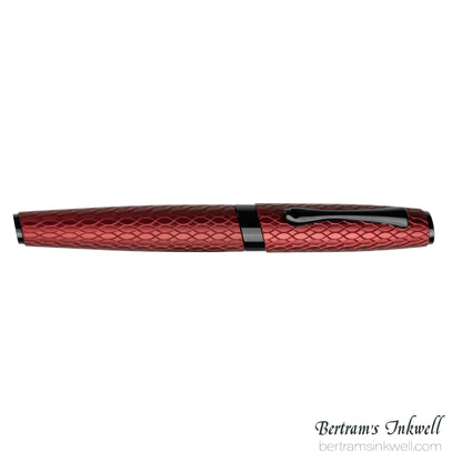 Diplomat Cobra Burgundy Red Guilloche Rollerball