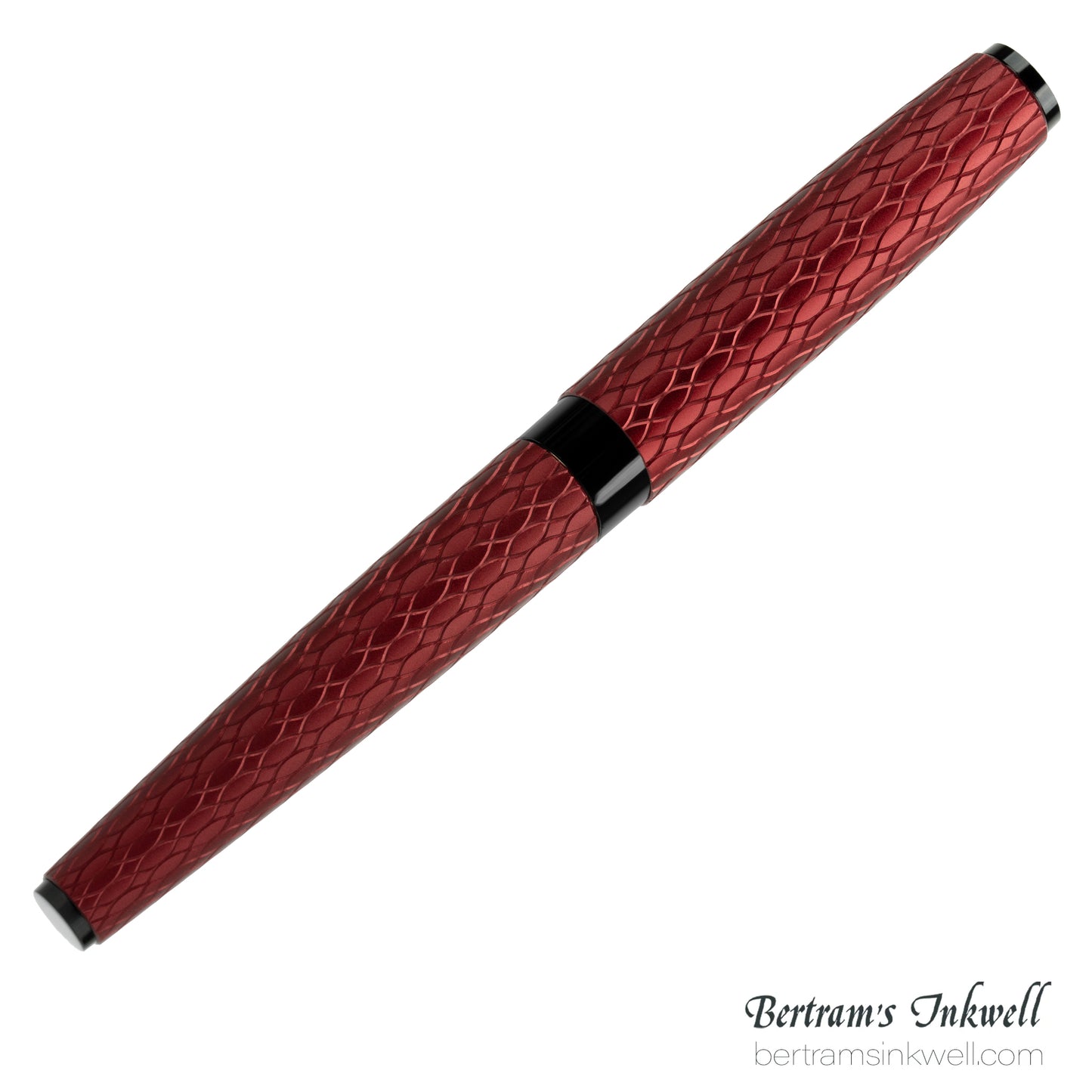 Diplomat Cobra Burgundy Red Guilloche Rollerball