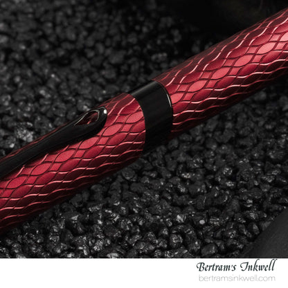 Diplomat Cobra Matte Black Guilloche Fountain Pen
