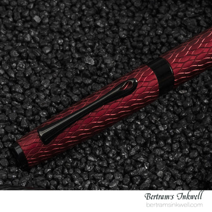 Diplomat Cobra Matte Black Guilloche Fountain Pen