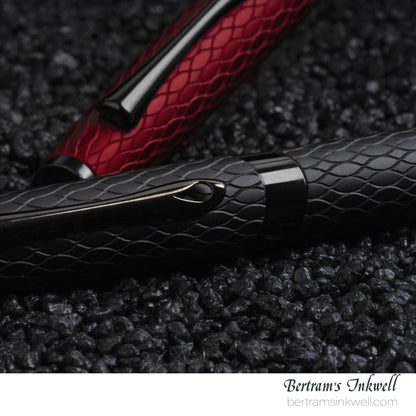 Diplomat Cobra Matte Black Guilloche Fountain Pen