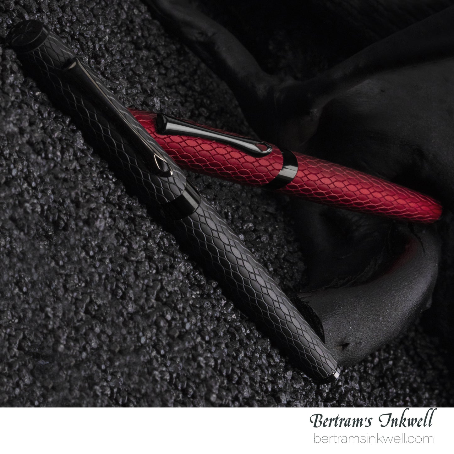 Diplomat Cobra Matte Black Guilloche Fountain Pen