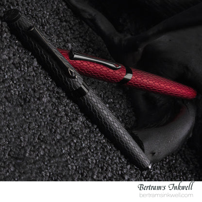 Diplomat Cobra Matte Black Guilloche Fountain Pen