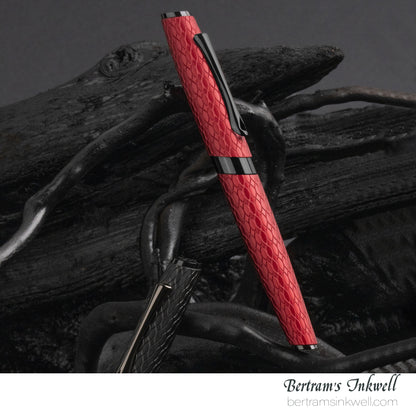Diplomat Cobra Matte Black Guilloche Fountain Pen